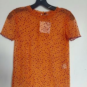💥Zara collection, Orange top S,M
